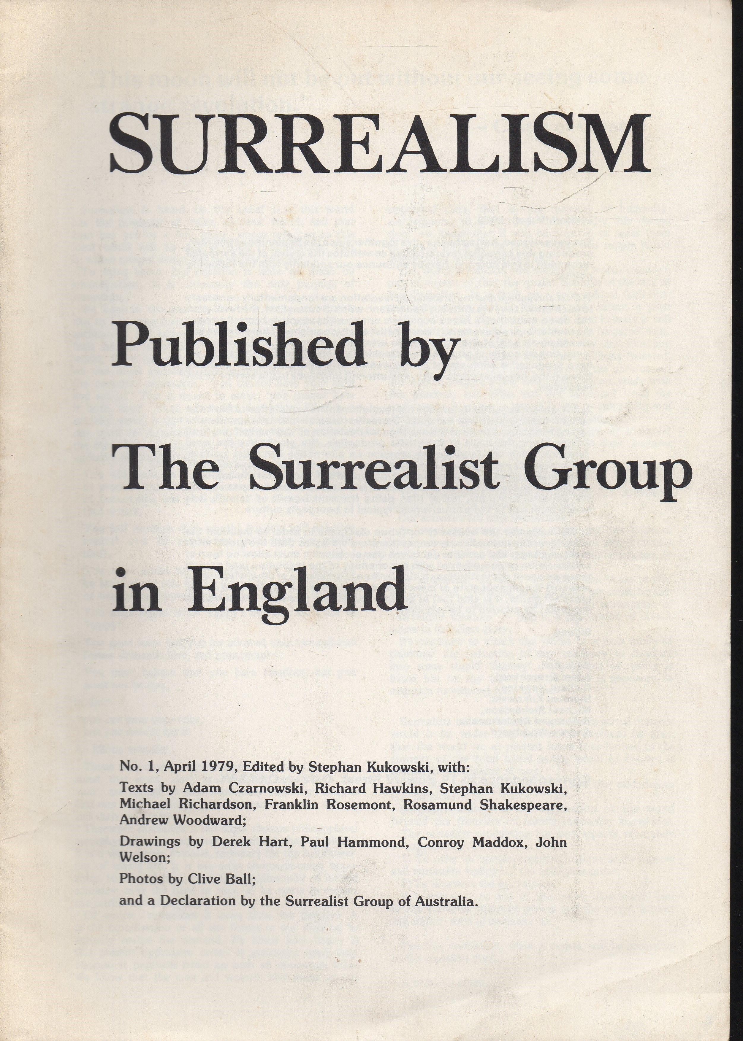 Image for Surrealism: Published by the Surrealist Group in England Surrealism: Published by the Surrealist Group in England